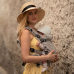 Linen Sestrice Carrier Pure Granite, babywearing, ergonomic carrier – 11