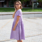 Smart Dress 01, mušelínové pohodlné šaty, slow fashion, Lavender Blush – 2