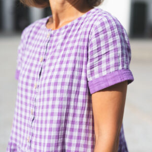 Smart Dress 01, mušelínové pohodlné šaty, slow fashion, Lavender Blush – 6