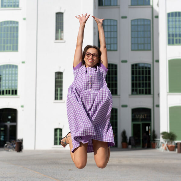 Smart Dress 01, mušelínové pohodlné šaty, slow fashion, Lavender Blush – 5