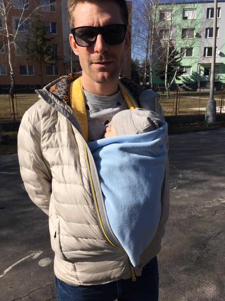 Babywearing smart cover, nosenie v zime